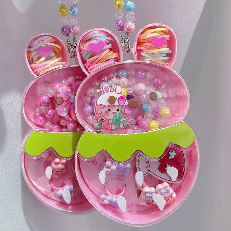 儿童首饰套装儿童发圈手链发夹套装儿童首饰礼盒动物包包儿童饰品详情16