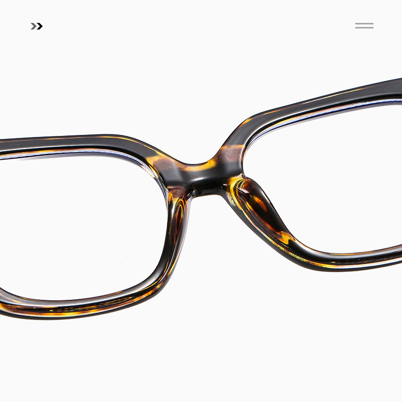 Cross-border best-selling optical glasses, European and American fashionable flat light glasses, anti-blue light rainbow large frame design, flower frame glasses frame wholesale discount, elegant and fashionable, protecting eyesight pic 10