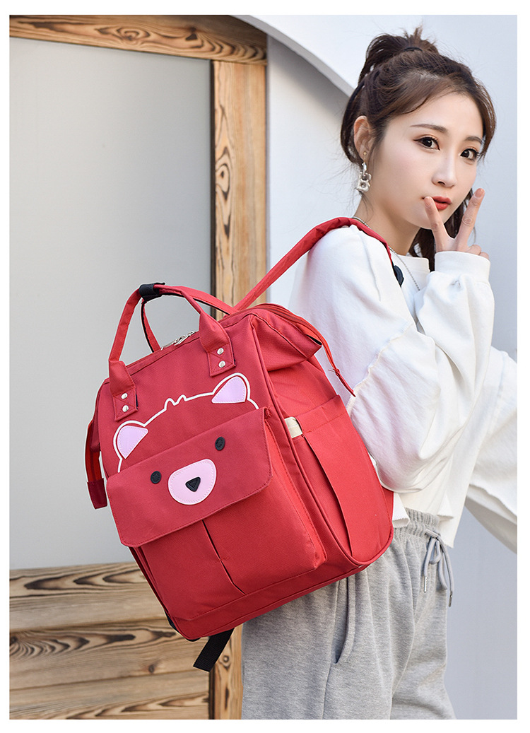 妈咪包双肩多功能大容量时尚手提母婴包妈妈旅行婴儿奶瓶尿布背包详情18