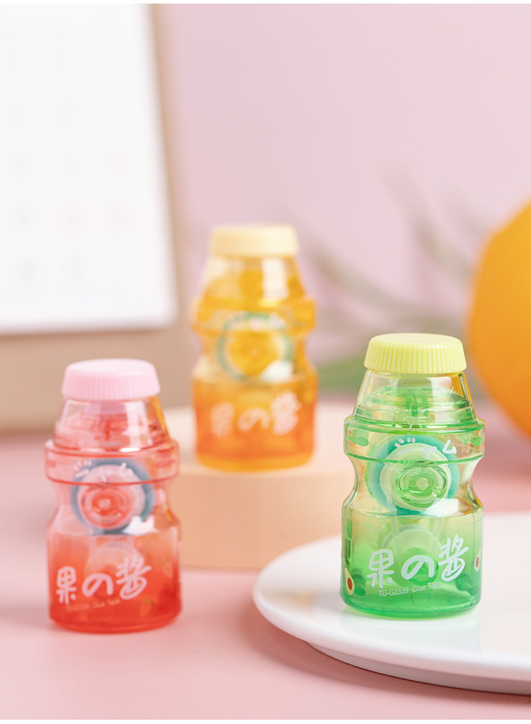 天高厂家果酱点点胶创意酸奶瓶点点胶水果元素粘贴双面胶定制详情13