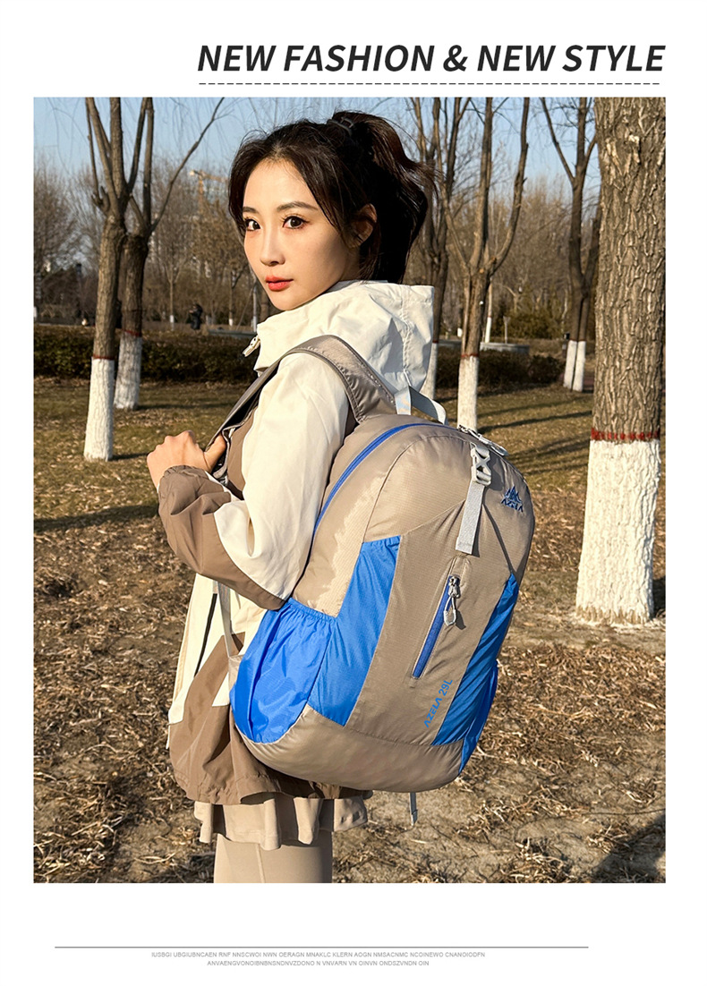  逸途 双肩包户外轻便轻便可折叠登山包大容量骑行跑步马拉松旅行背包详情16