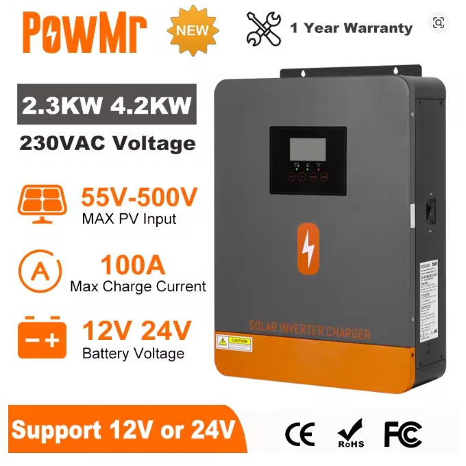 Cross-border 12 v / 24 v4200wsolarhybridinverter solar inverter NiKong all-in-one pic 1