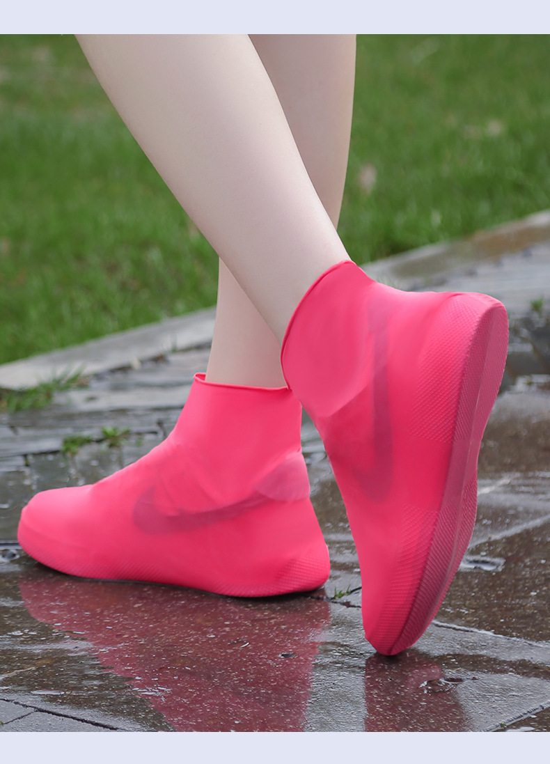 下雨天户外防水乳胶鞋套乳胶防水鞋套硅胶鞋套防泥沙防雨鞋套旅行详情11