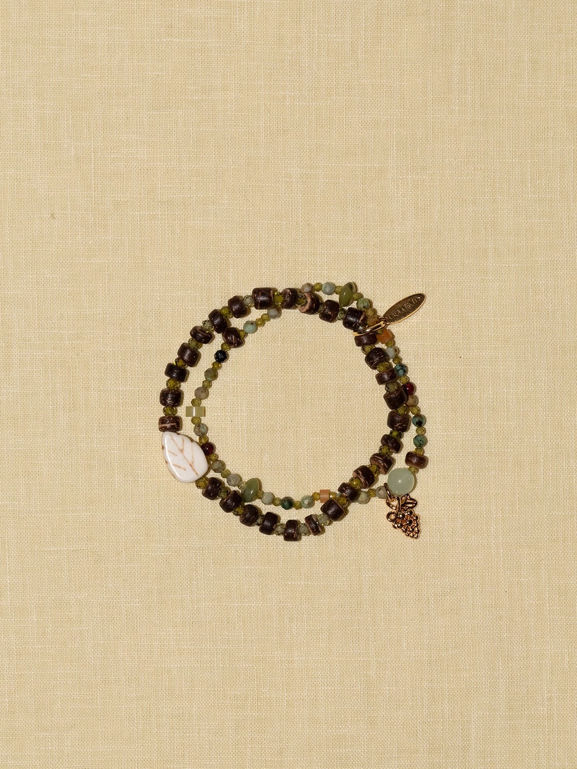 ins椰风葡萄手串多层叠戴天然石串珠双层手链女葡萄园浪漫仲夏夜详情18