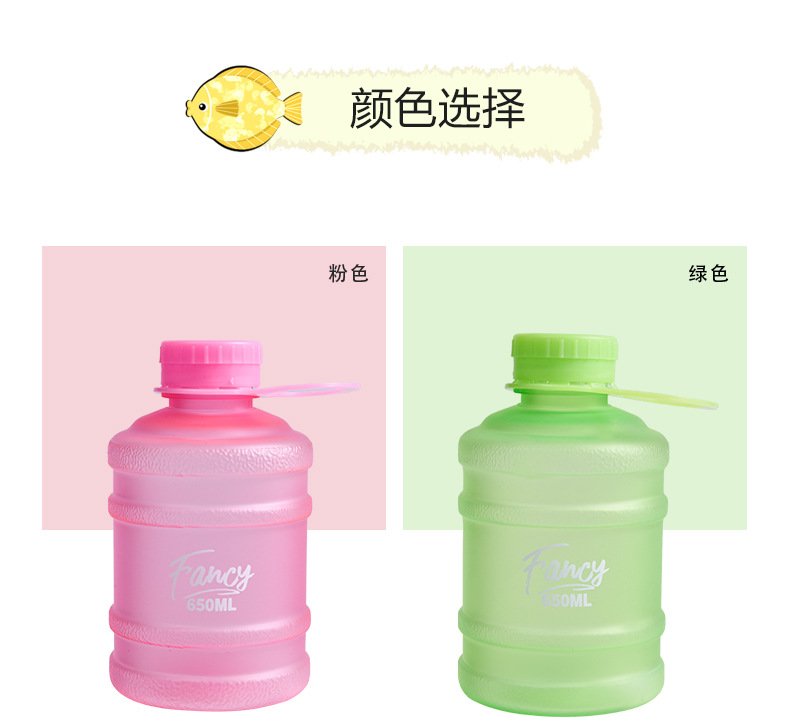 新款网红水果花茶水桶杯便携式卡通塑料杯子儿童女大容量奶茶水壶详情5