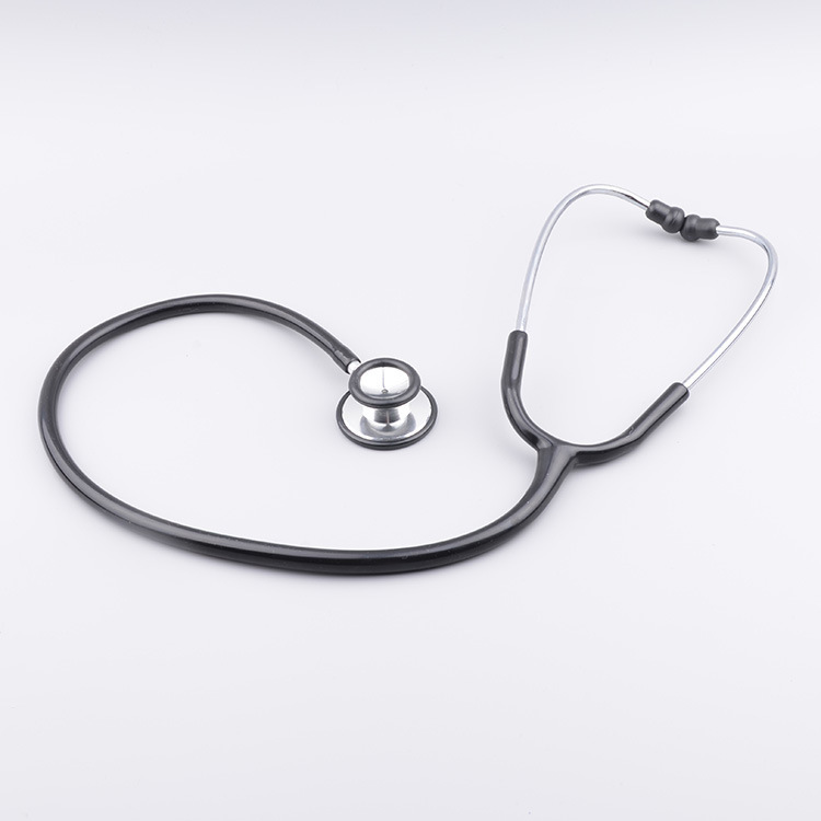 Cross-border English version Stethscope medical double-head double-sided stethoscope, color box ear hook stethoscope pic 8