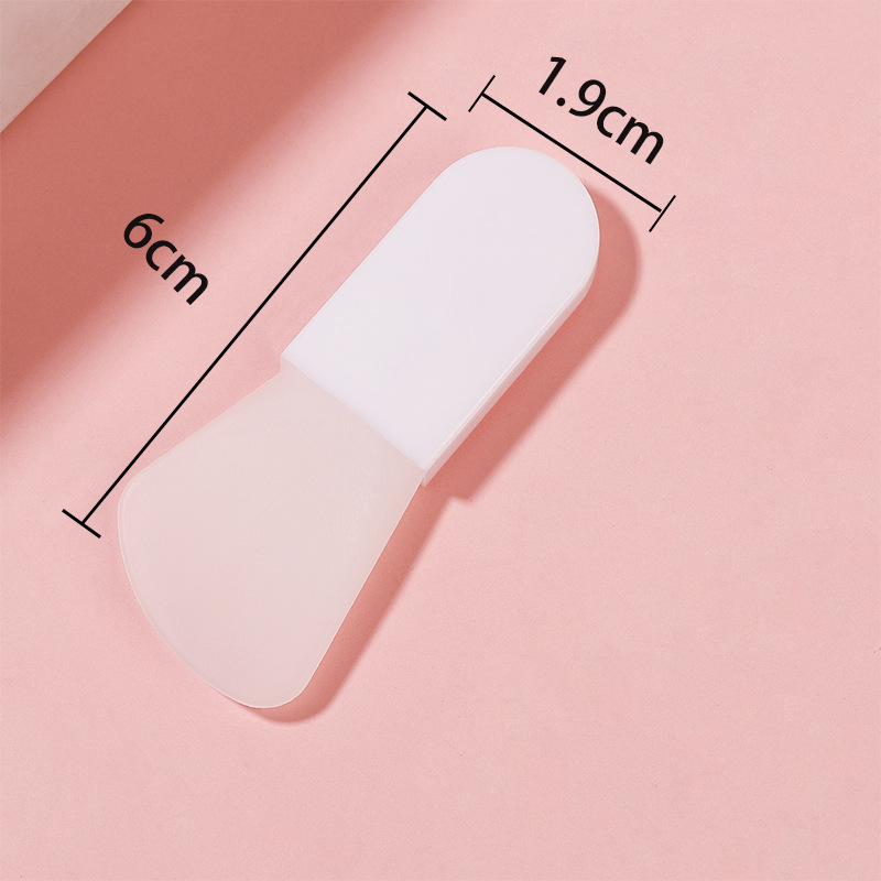 Mini silicone mask brush manufacturer, silicone brush soft head mask mixing stick, facial application mud film beauty tool mask pic 7