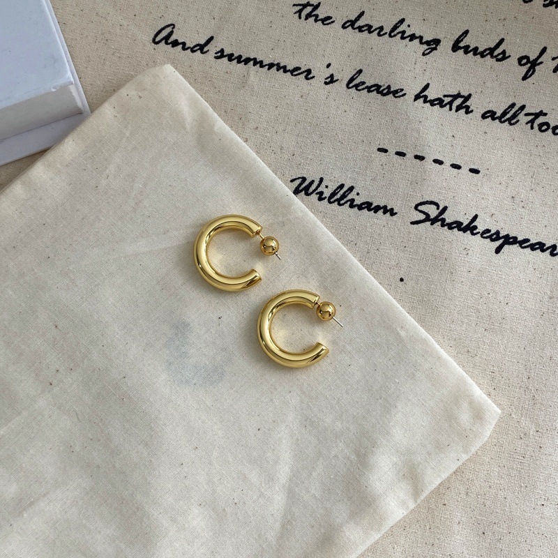 SophieBu*ai经典圆圈独特感耳圈高级感气质个性简约hoops耳环饰品详情15