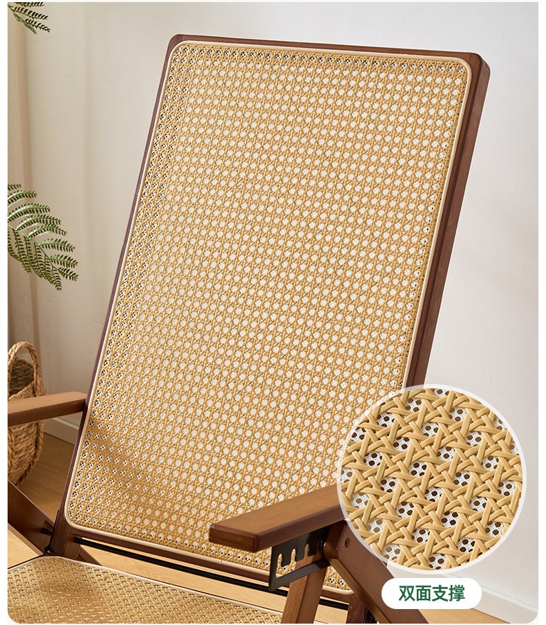 YEZHULIN五档调节藤编折叠椅阳台庭院户外休闲椅藤编折叠椅定制详情14