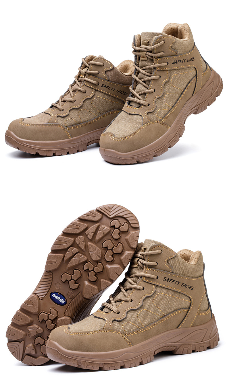 [Cross-border Direct Supply] New winter fleece safety shoes for men, anti-crush steel toe safety work shoes pic 13