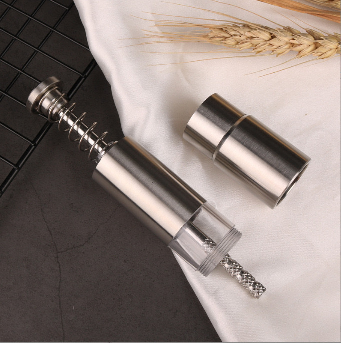 Stainless steel pepper grinder, manual pepper powder, Sichuan pepper, black pepper grinder, bottle for seasoning, jar for seasoning pic 11