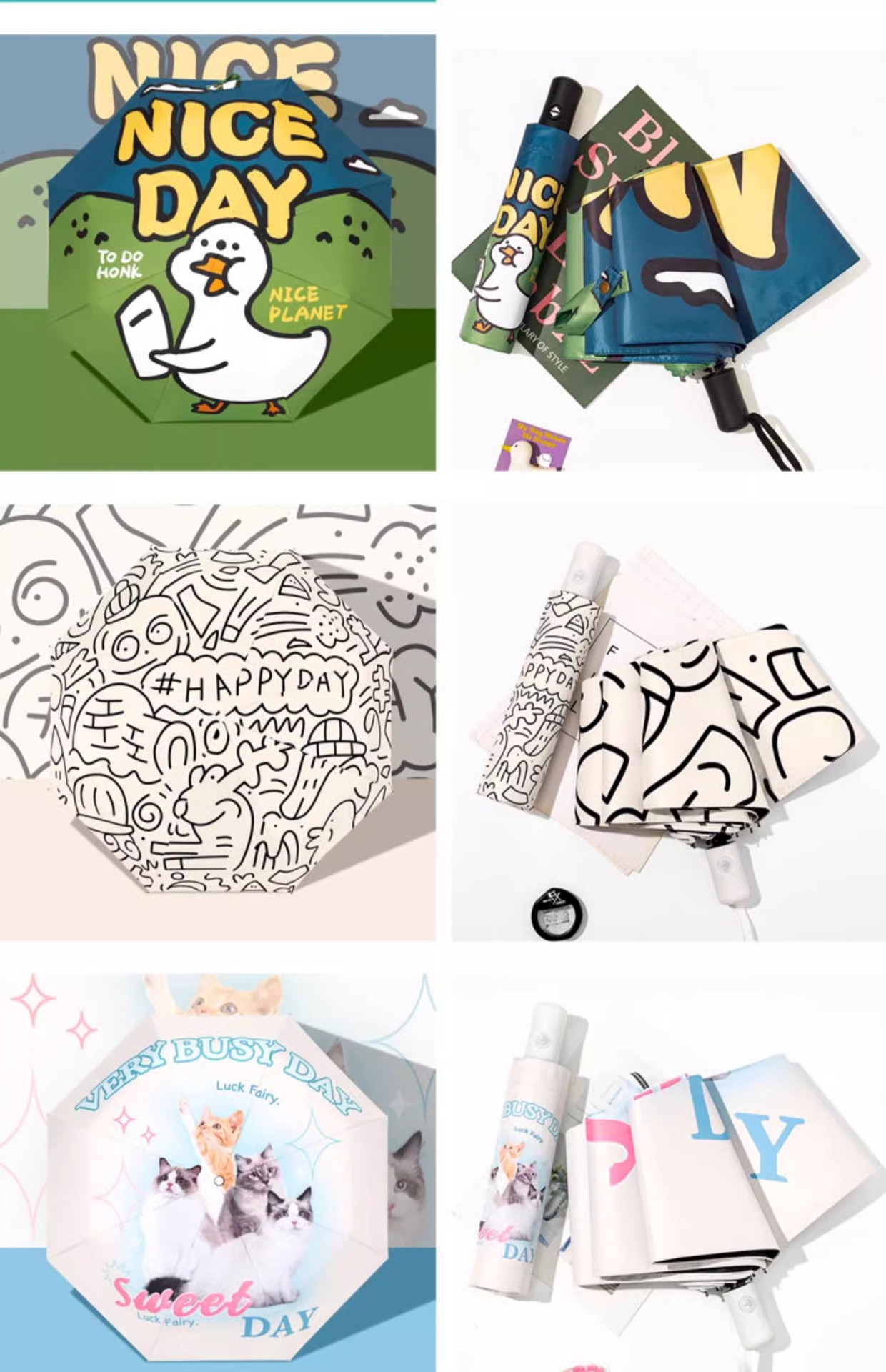 晴雨两用自动伞清新折叠女高级感太阳伞防晒防紫外线小巧黑胶遮阳详情16