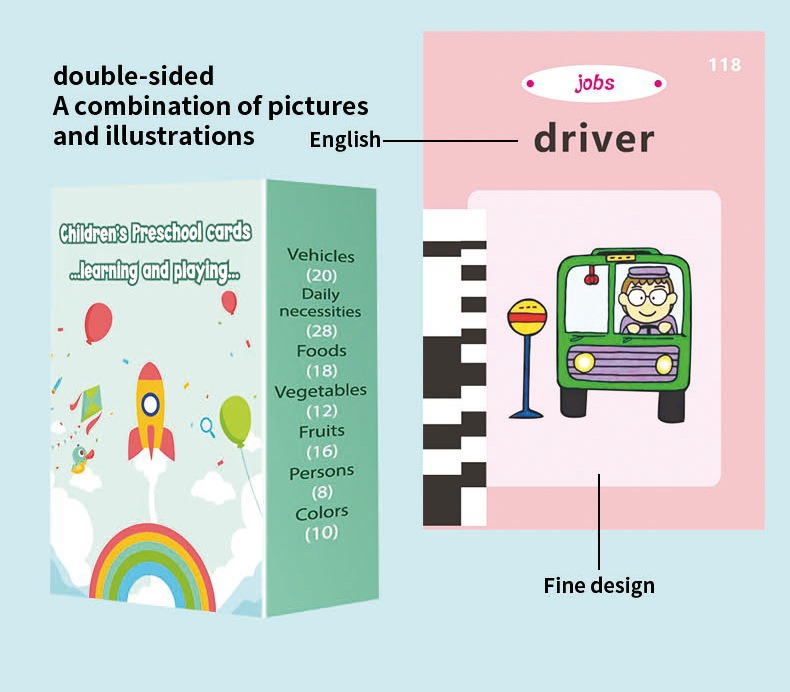 卡片机儿童早教益智插卡儿童0到8岁英文启蒙插卡机熊宝早教卡片机详情5