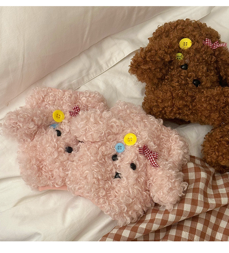 可爱毛绒袖套女2024新款防脏套袖成人办公室秋冬季羽绒服专用护袖详情8