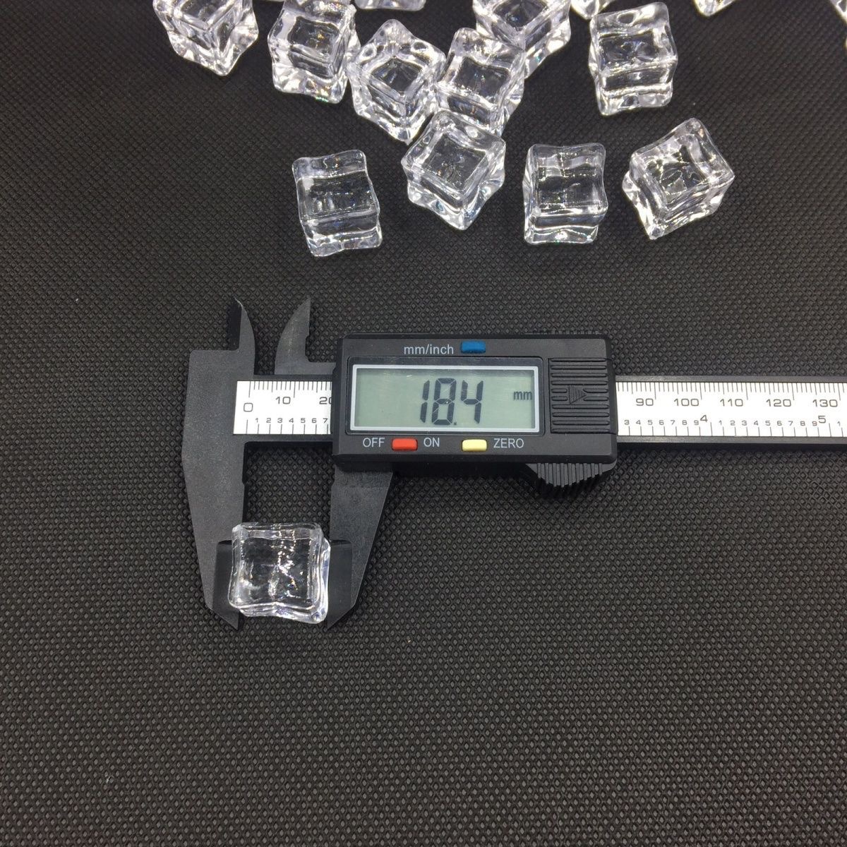Transparent simulated square ice cubes, photography props, fake ice cubes, acrylic blocks, bar and home decoration items pic 1