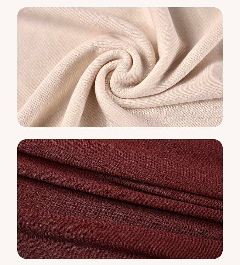 稀土蚕丝羊毛罗纹秋冬高端保暖长袖打底衫面料详情12