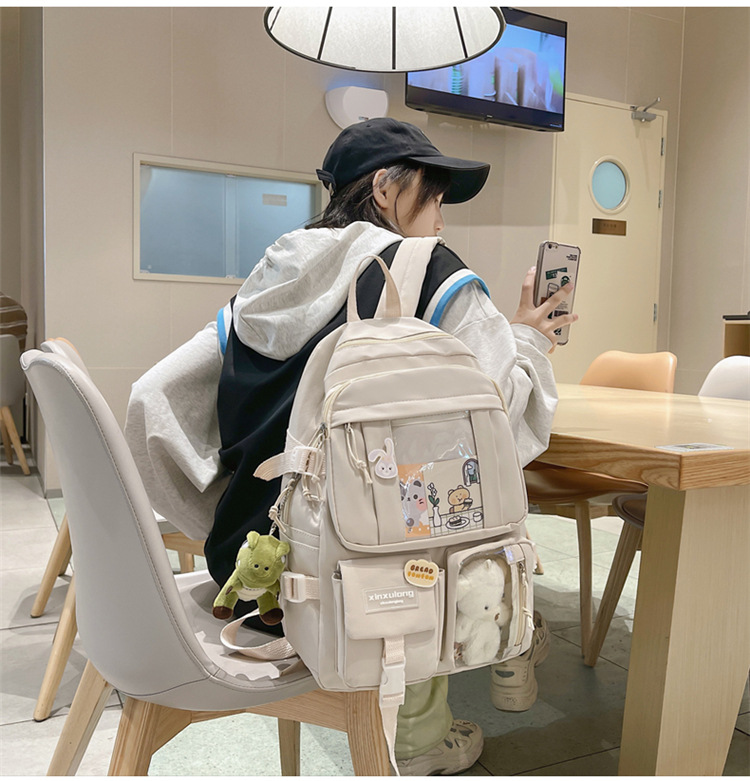 书包初中女生双肩包女痛包大容量小学生日系高中生背包中学生肩包详情18