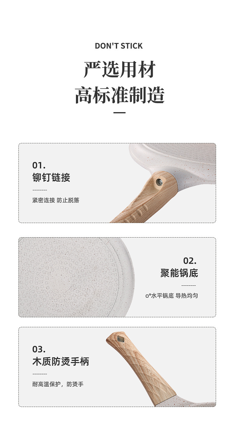 跨境平底锅披萨煎锅薄饼鸡蛋卷玉米饼千层班戟烙饼锅不沾家用通用详情17