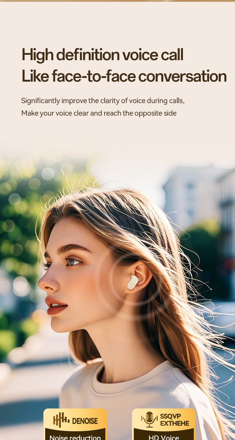 M84 mango corto electrochapado en el oído auriculares bluetooth inalámbricos huqiang bei reducción de ruido fábrica esport baja latencia ear clip tipo pic 9