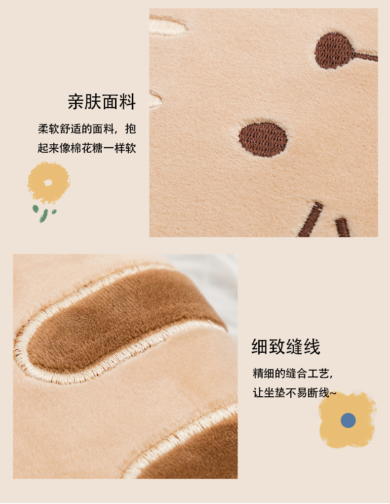 榻榻米飘窗地毯垫 现货日式卡通猫咪坐垫 客厅卧室加厚圆形垫子详情12