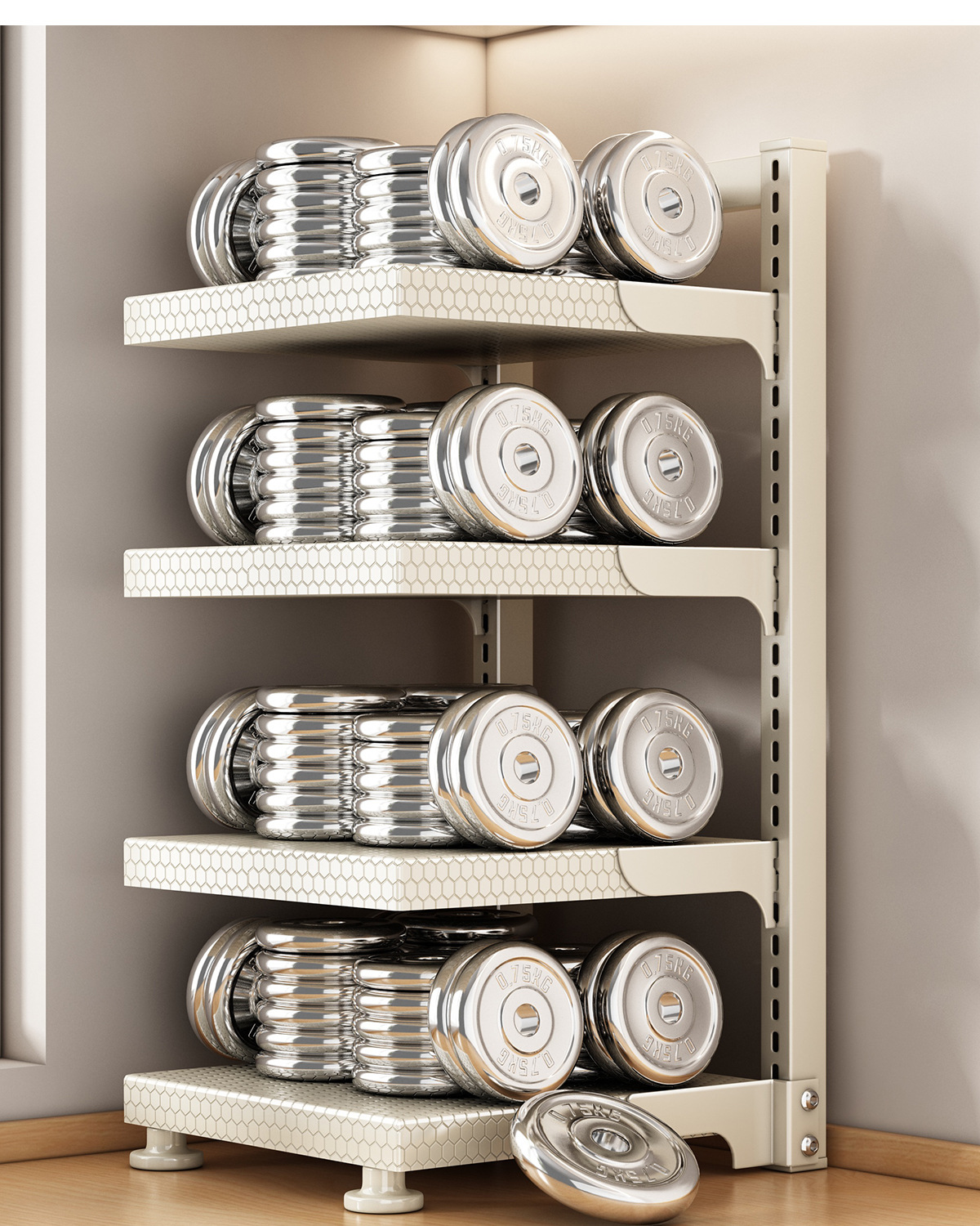 厨房锅具收纳架多功能柜内分层下水槽落地置物架台面多层放锅架子详情5