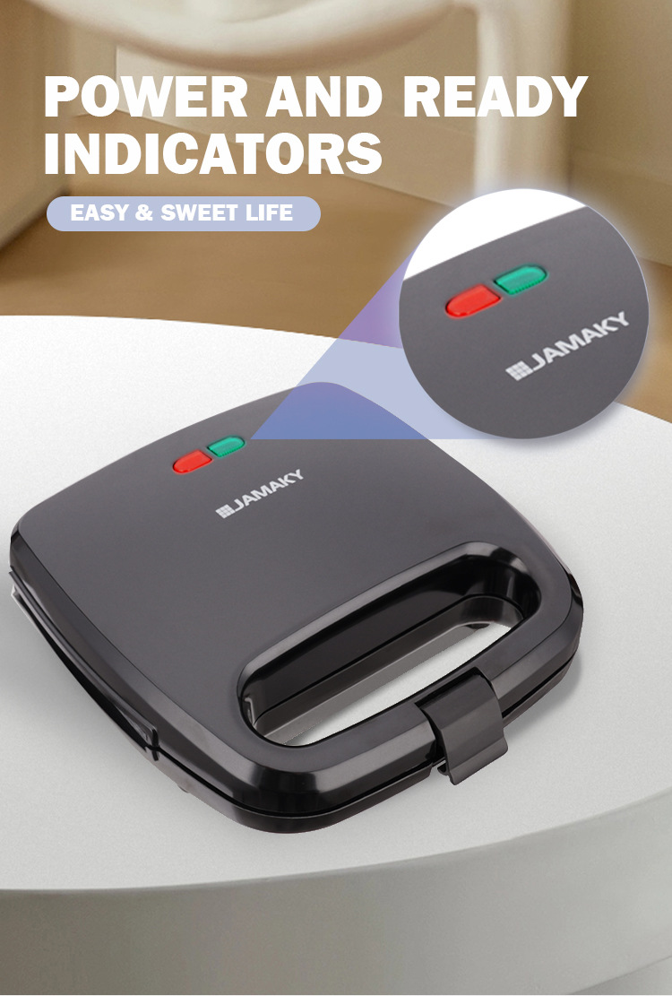 JAMAKY三明治早餐机多功能家用小型轻食吐司华夫饼烤面包JMK2009详情12