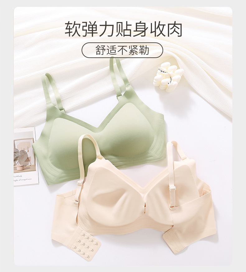 幸运家漫画胸外扩无痕小胸显大聚拢上托舒适透气防过敏文胸内衣女详情10