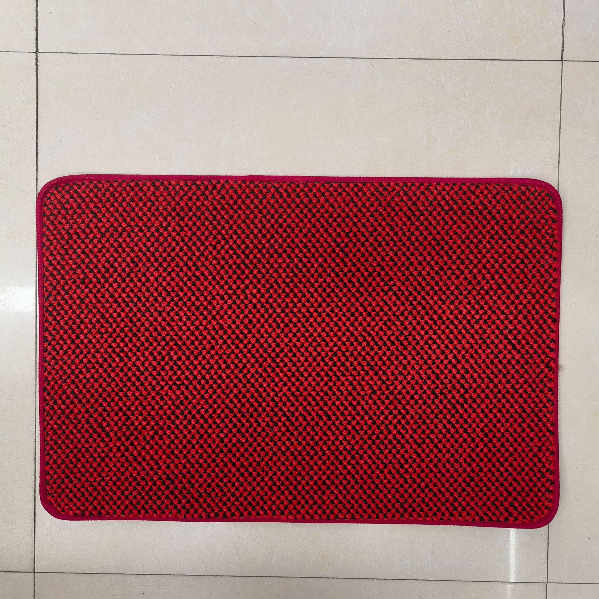Polvos de poliéster de dos colores piña grano polvo raspador arena y barro cojín de puerta de entrada antideslizante dormitorio cocina baño piso cojín pic 7
