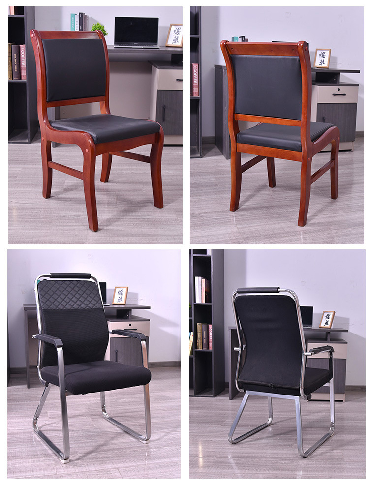 Wholesale of computer office conference chairs, mesh fabric staff bow-shaped chairs, household adjustable and rotatable ergonomic training chairs pic 14
