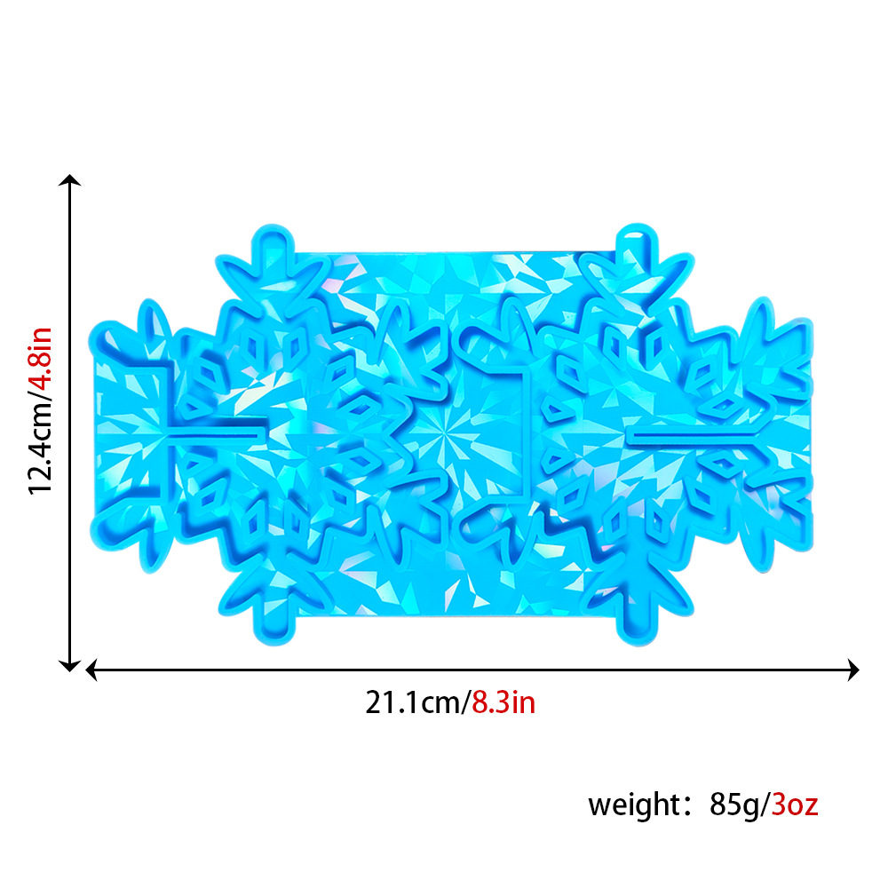 雪花烛台插件摆件全息滴胶模具diy石膏滴胶硅胶模具详情3