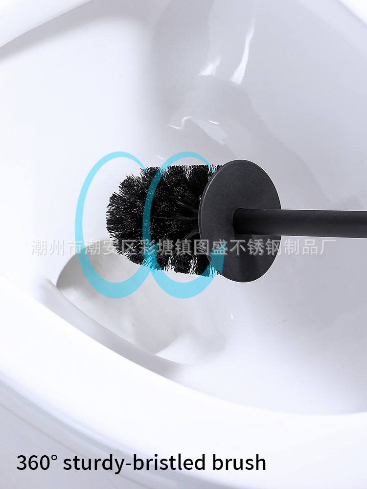 亚马逊跨境马桶刷家用无死角厕所刷子壁挂式上墙式替换头卫生间详情7