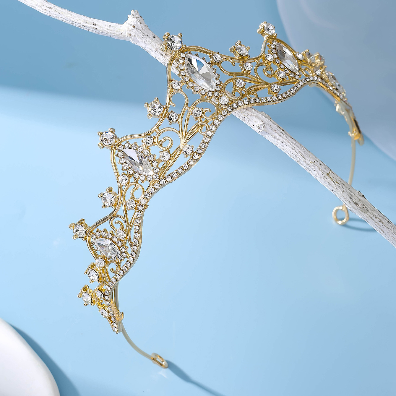 Cross-border best-selling bride headbands, crown wedding accessories, headwear, hair clips, birthday party wear, hot-selling crown hair bands pic 4