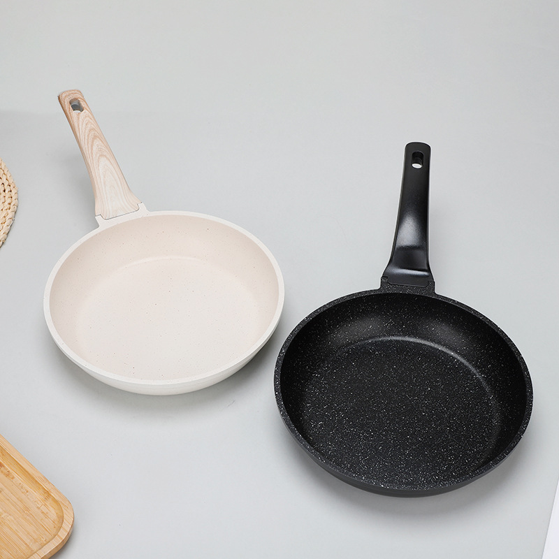 亚马逊批发麦饭石平底不粘锅家里烤肉盘早餐煎蛋锅披萨盘煎饼锅详情8