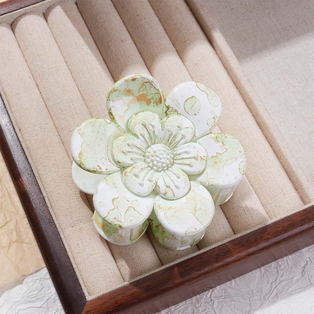 8CM新款六瓣花抓夹高档发夹高级感鲨鱼夹女士盘发发抓饰品夹子详情8