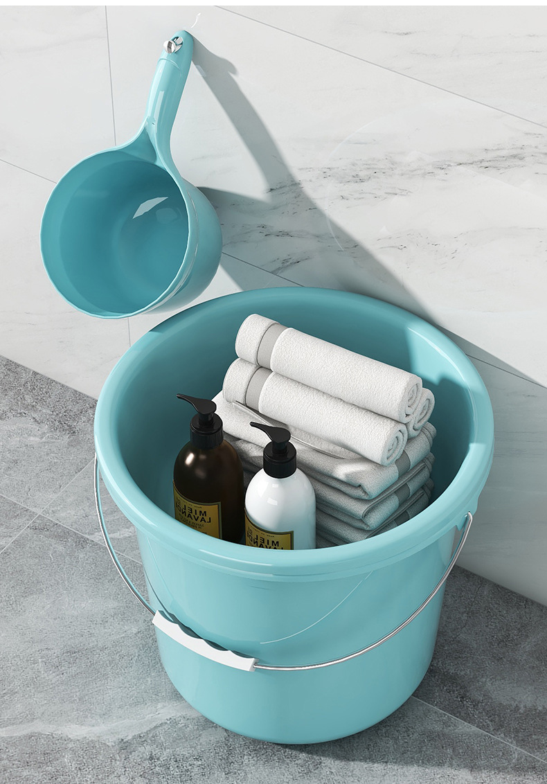 水桶加厚带盖洗衣桶 家用塑料桶学生宿舍洗澡桶 大容量储水桶批发详情23