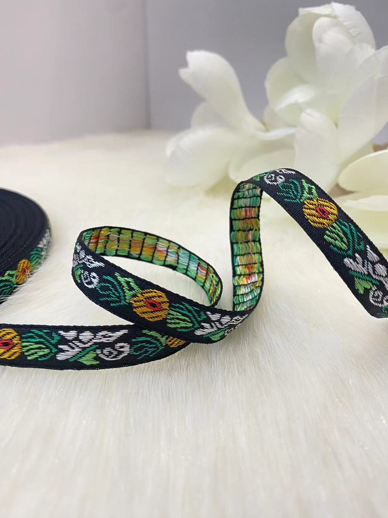 多种款式现货民族风提花刺绣织带新春发饰头饰辅料批发厂家直供详情6