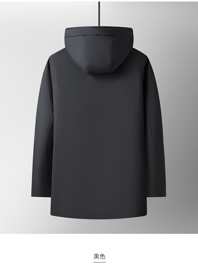 可脱卸内胆鹅绒服男士冬季保暖连帽商务休闲三合一羽绒服男Y2207详情14