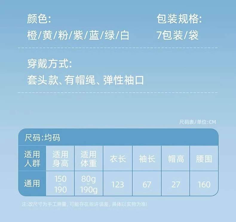 一次性雨衣便携卡片儿童成人户外旅游爬山防暴雨长款加厚卡片雨披详情18