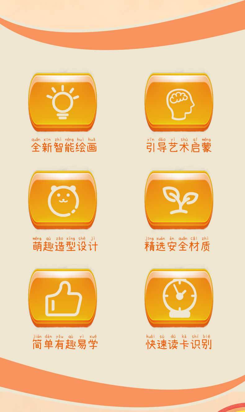 跨境电商爆款新品早教益智自动绘画机器人3-8岁儿童启蒙圣诞礼物详情2