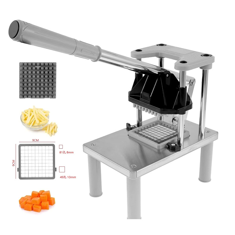 2024 New model French fries machine, all-stainless steel household potato slicer, cucumber slicer, slicer pic 3