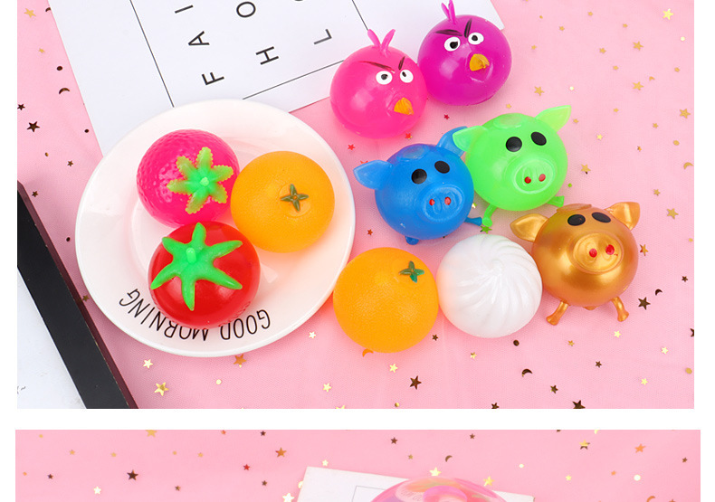 Vent water balls, vent pig heads, relieve stress, play pranks, vent fruits, vent balls, vent toys, creative gifts pic 16