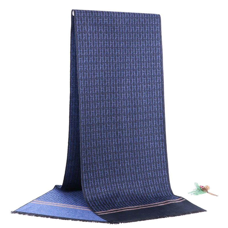 外贸男士围巾批发厂家男秋冬流苏围巾格子围巾仿羊绒围巾源厂家详情8