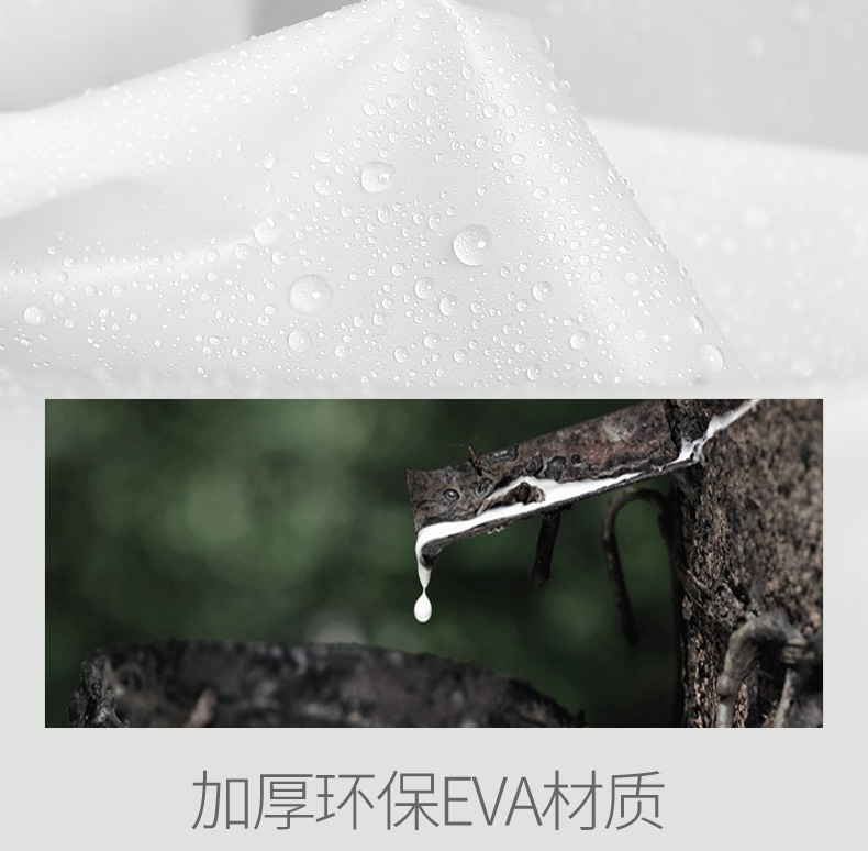 eva成人雨衣非一次性加厚加长户外骑行雨衣带帽加厚时尚连体雨披详情7