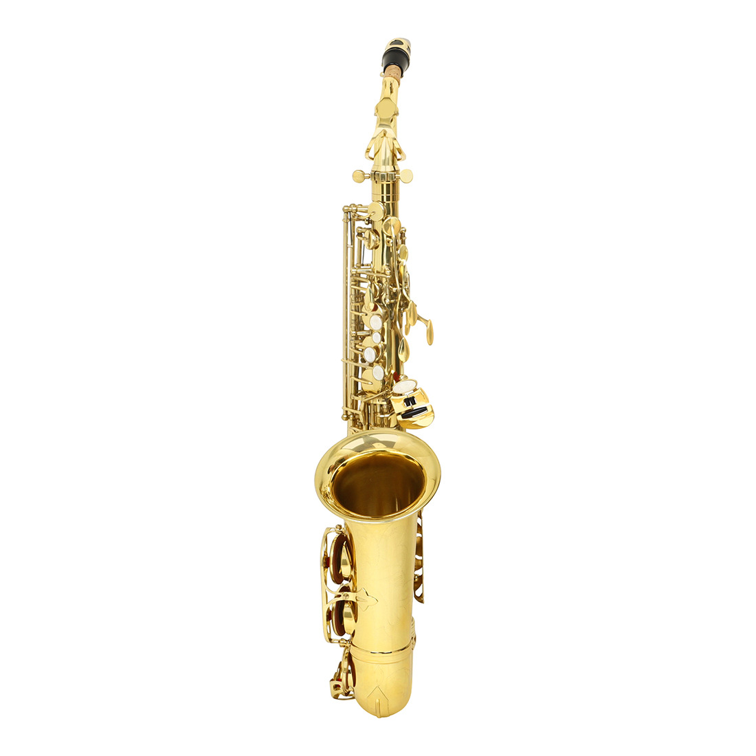 Alto Alto saxophone for export, aluminum alloy case, E-flat key, brass tube body, white shell gold saxophone instrument pic 8