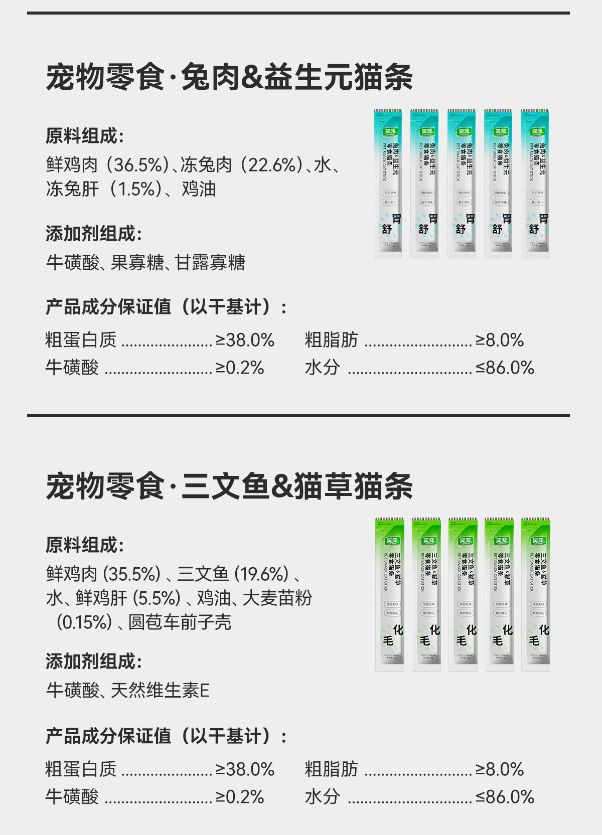 全价主食猫条零食猫条猫咪鸡胸肉湿粮成猫小猫通用猫饭猫条批发详情17