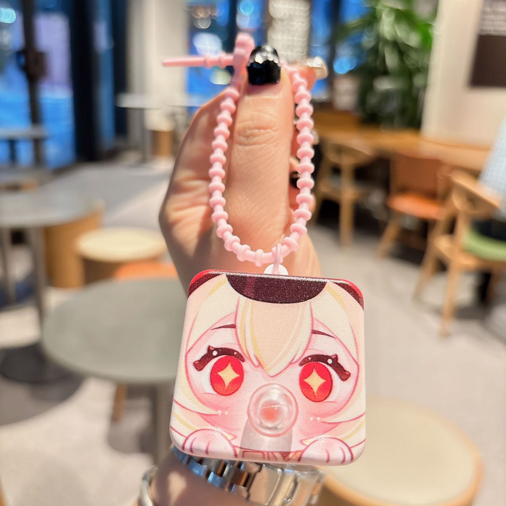 三丽鸥解压吐泡泡小方块钥匙扣挂件礼品毛绒布艺公仔玩具批发可爱挂饰详情13