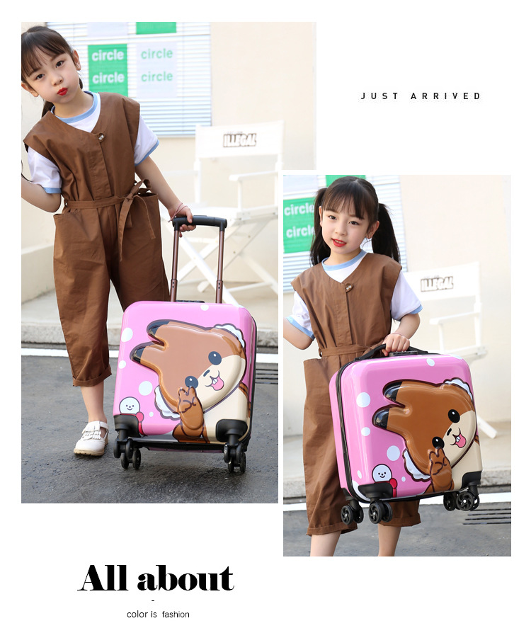 厂家批发儿童拉杆箱登机箱万向轮18寸卡通行李箱儿童箱密码旅行箱详情8