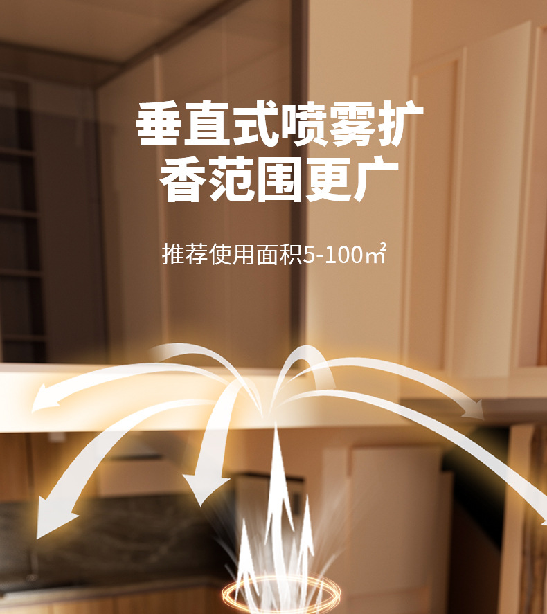 智能香薰机空气清新自动喷香机 香薰持久室内除臭香氛机卧室家用详情27