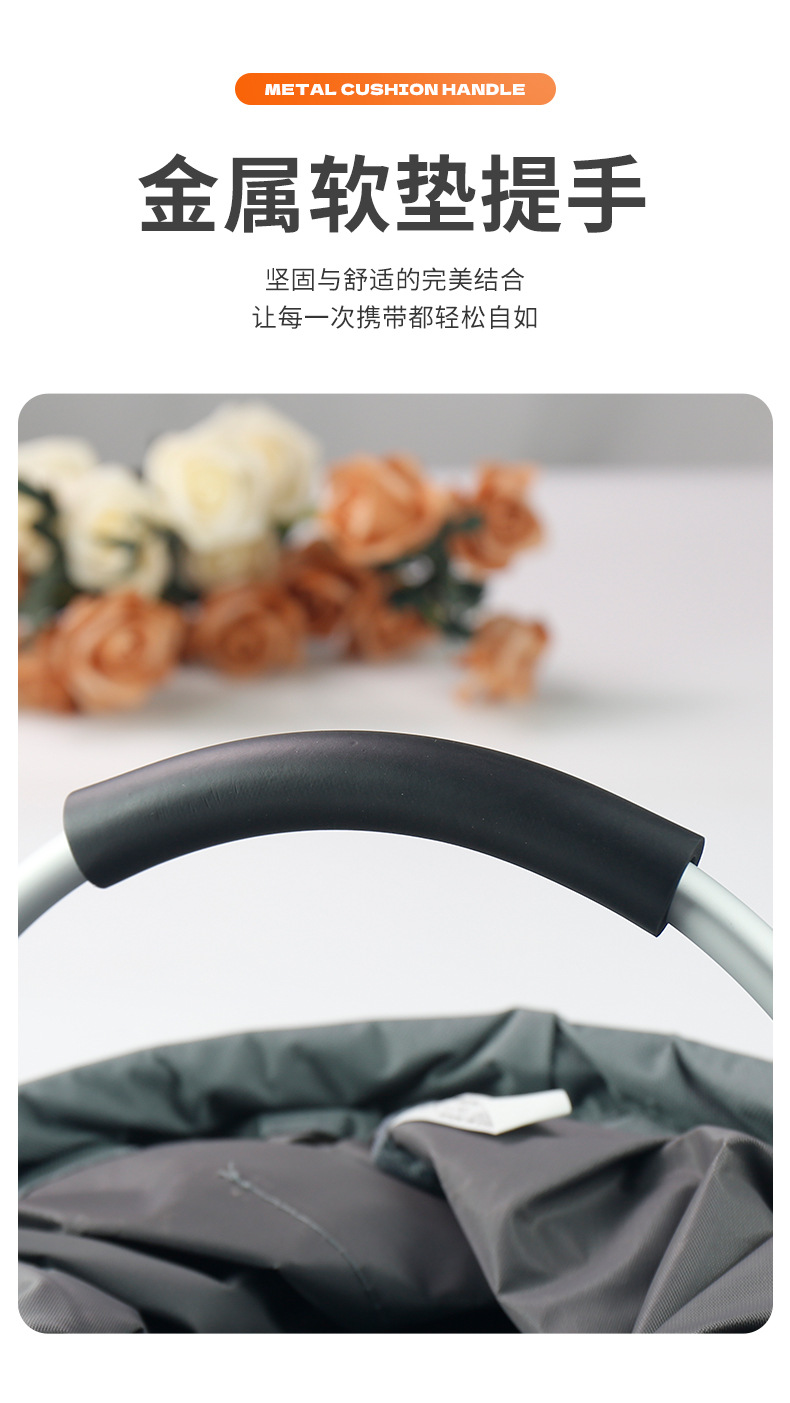便携式编织购物篮手提袋束口袋藤编筐装菜收纳篮详情9