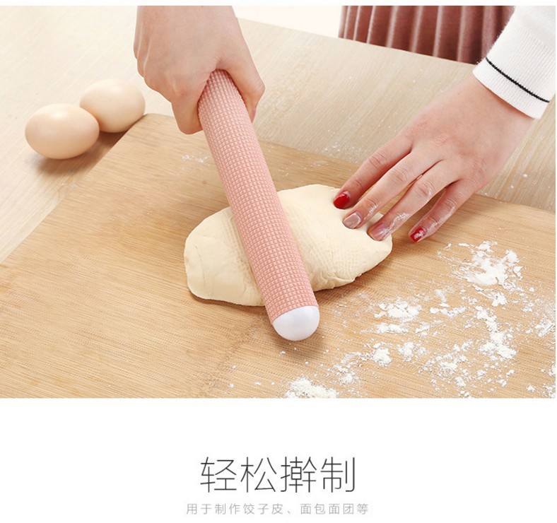 Household rolling pin baking tools, non-stick hand-rolled dough dumpling wrapper tools, floating-point bread venting stick, rolling pin pic 8